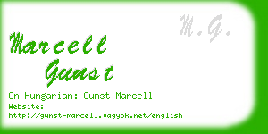 marcell gunst business card